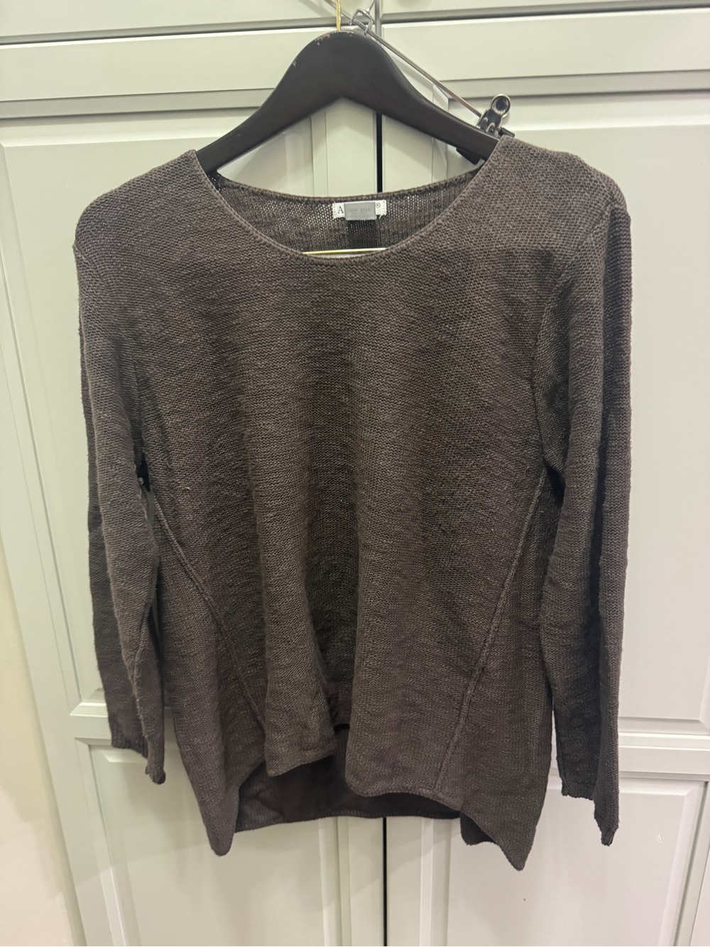 Avalin Brown Cotton Brown Sweater– One Size
